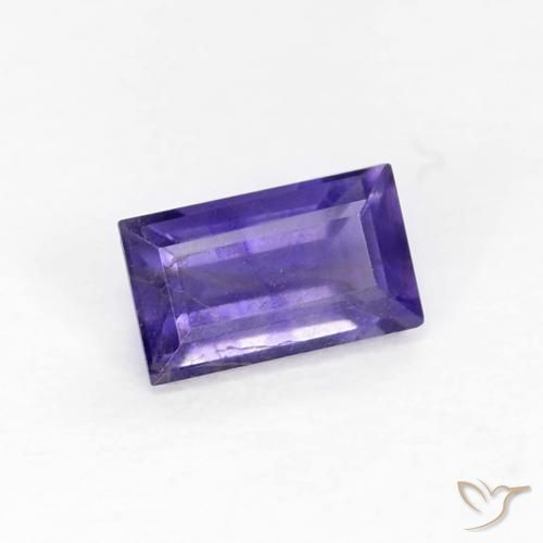 Iolite Pourpre bleuté foncé naturelle Baquette, 0.30 ct, VS