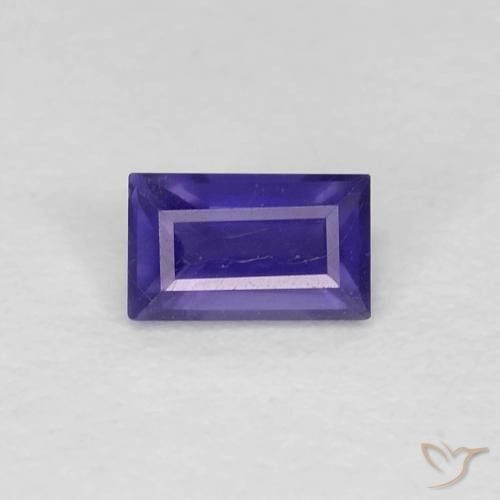 0.26ct Naturel Violet intense iolite, Baquette, VS