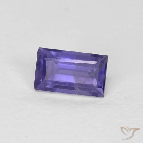 iolite Violet intense naturelle Baquette, 0.30 ct, VS
