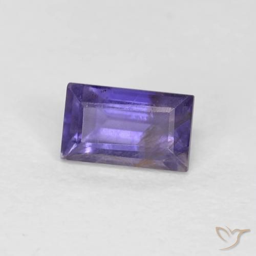 Iolite Violet moyen naturelle Baquette, 0.33 ct, VS