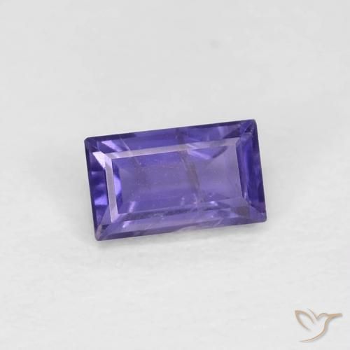 Iolite Violet intense naturelle Baquette, 0.30 ct, VS