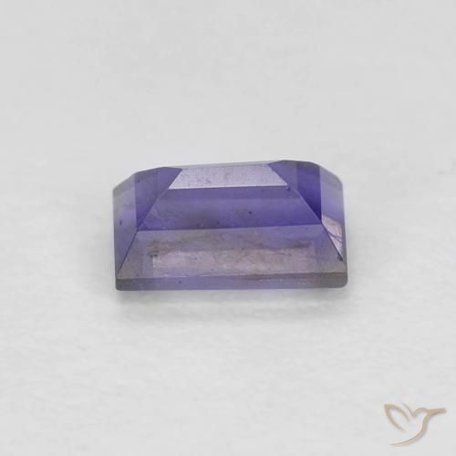 Iolite Violet foncé naturelle Baquette, 0.31 ct, VS-SI