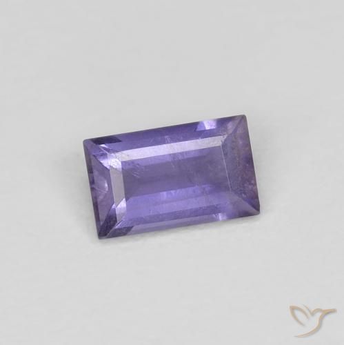 Iolite Violet rosâtre léger naturelle Baquette, 0.25 ct, VS