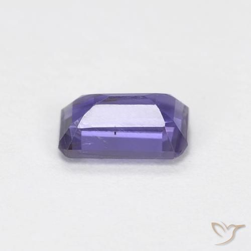 Iolite Violet foncé naturelle Octogone / coupe Émeraude, 0.26 ct, VVS-VS