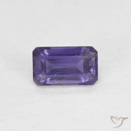 0.31ct Naturel Violet aubergine iolite, Taille émeraude, VS