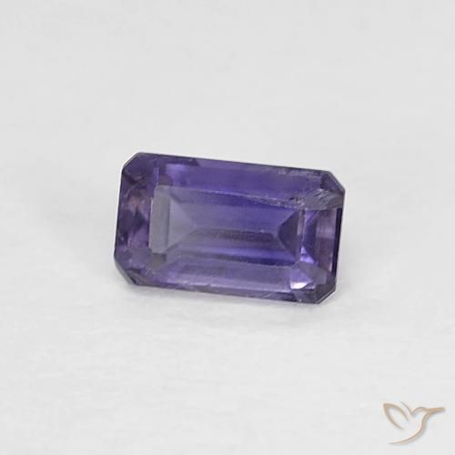 Iolite Violet aubergine naturelle Octogone / coupe Émeraude, 0.31 ct, VS