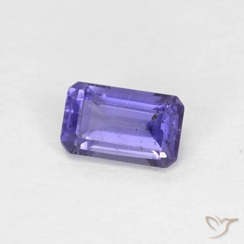 Iolite Violet foncé naturelle Octogone / coupe Émeraude, 0.28 ct, VS