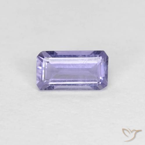 0.21ct Naturel Medium Light-Violet iolite, Taille émeraude, VS