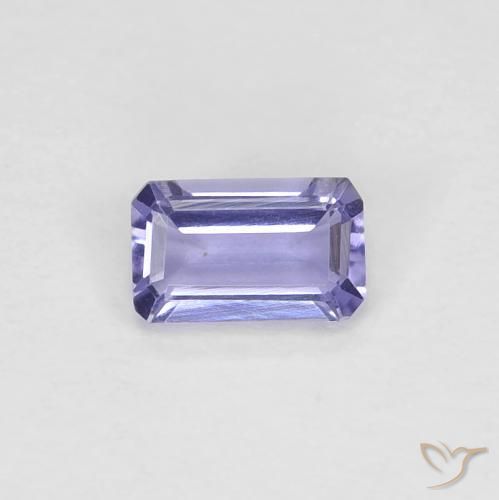 Iolite Medium Light-Violet naturelle Octogone / coupe Émeraude, 0.21 ct, VVS-VS