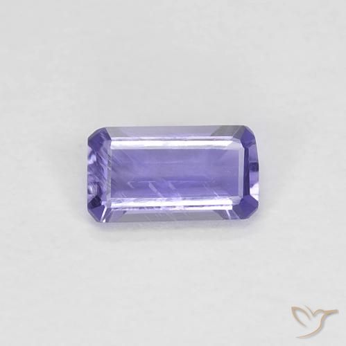 0.23ct Naturel Violet Rosâtre iolite, Taille émeraude, VVS-VS