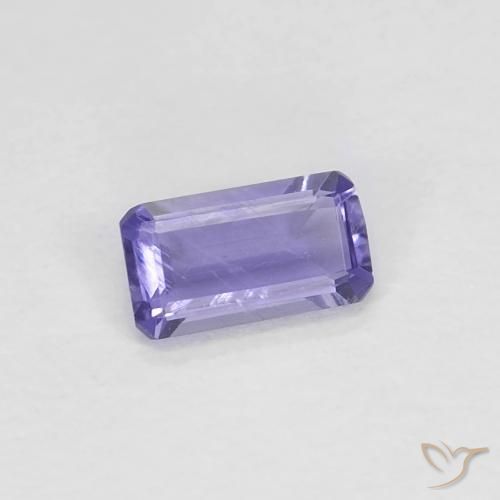 Iolite Violet Rosâtre naturelle Octogone / coupe Émeraude, 0.23 ct, VVS-VS