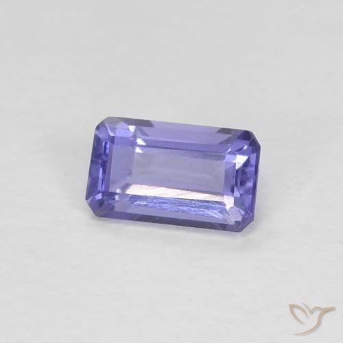Iolite Violet foncé naturelle Octogone / coupe Émeraude, 0.29 ct, VVS-VS