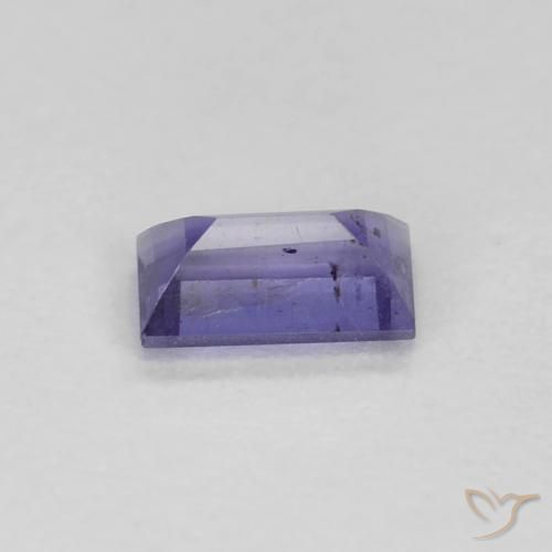 iolite Pourpre bleuté foncé naturelle Baquette, 0.26 ct, VS-SI