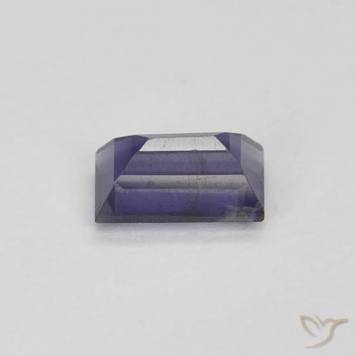 Iolite Violet foncé naturelle Baquette, 0.26 ct, VS