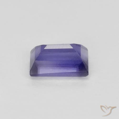 Iolite Violet foncé naturelle Baquette, 0.32 ct, VS