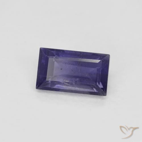 iolite Violet aubergine naturelle Baquette, 0.30 ct, VS
