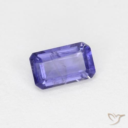 Iolite Violet foncé naturelle Octogone / coupe Émeraude, 0.24 ct, SI