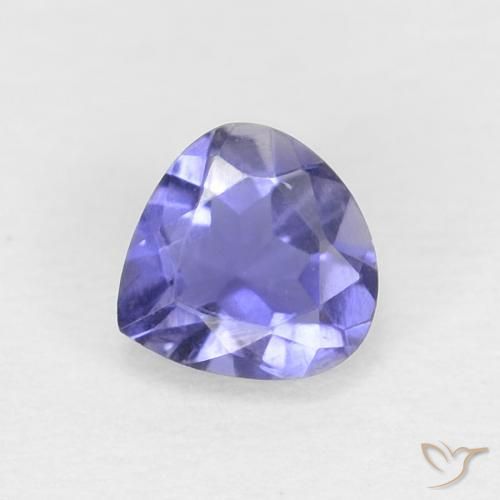 iolite Violet foncé naturelle En forme de poire, 0.24 ct, VVS-VS