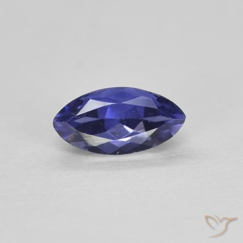 iolite Violet foncé naturelle Marquise, 0.28 ct, VVS