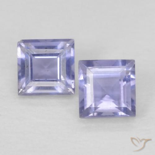 Shop natural 0.19ct Pourpre bleuté foncé Iolite gems, Carré, from Madagascar at GemSelect. In stock, global shipping!