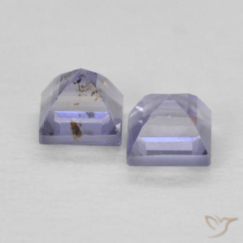 Shop natural 0.20ct Bleu argenté Iolite gems, Carré, from Madagascar at GemSelect. In stock, global shipping!