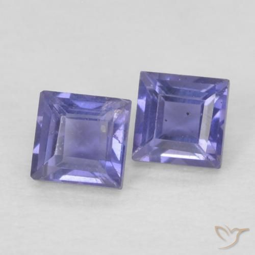 Shop natural 0.19ct Violet foncé Iolite gems, Carré, from Madagascar at GemSelect. In stock, global shipping!
