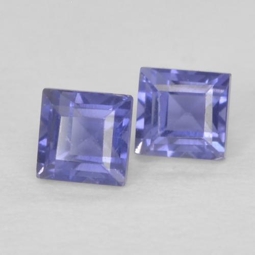 Shop natural 0.23ct Pourpre bleuté foncé Iolite gems, Carré, from Madagascar at GemSelect. In stock, global shipping!