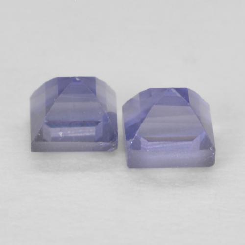 Shop natural 0.23ct Pourpre bleuté foncé Iolite gems, Carré, from Madagascar at GemSelect. In stock, global shipping!