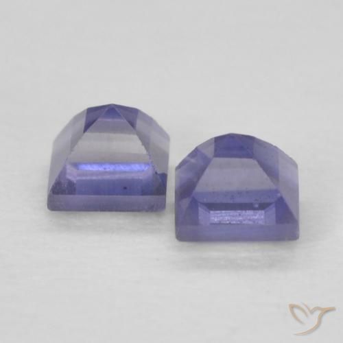 Shop natural 0.22ct Pourpre bleuté foncé Iolite gems, Carré, from Madagascar at GemSelect. In stock, global shipping!