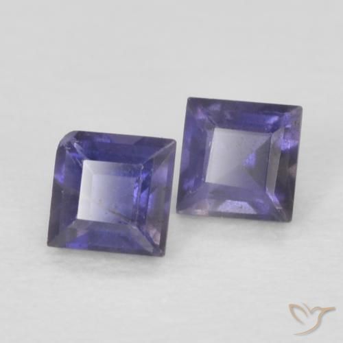 Shop natural 0.15ct Violet foncé Iolite gems, Carré, from Madagascar at GemSelect. In stock, global shipping!