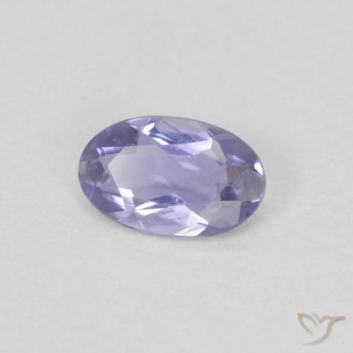 Iolite Medium Light-Violet naturelle ovale, 0.15 ct, VVS