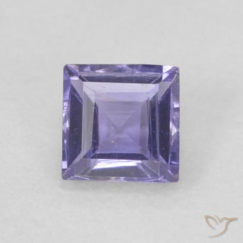 0.17ct Naturel Medium Light-Violet iolite, Carré, VVS
