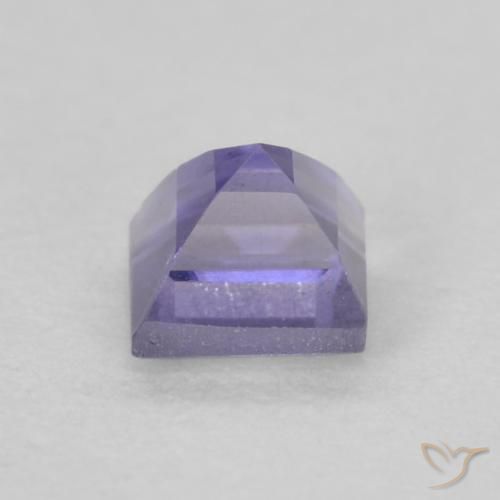 Iolite Pourpre bleuté foncé naturelle Carré, 0.20 ct, VVS