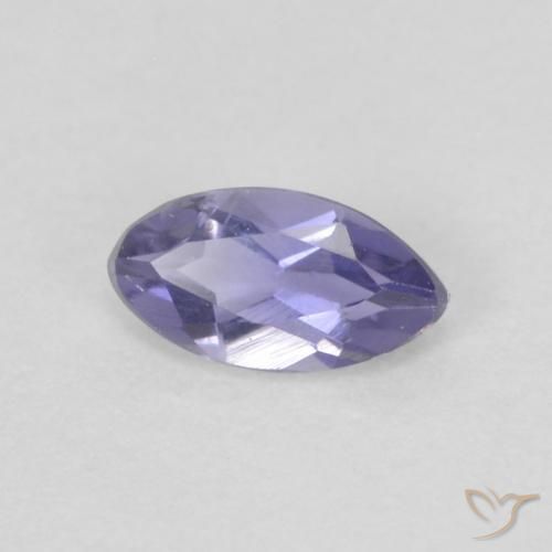 Iolite Medium Light-Violet naturelle Marquise, 0.19 ct, VVS
