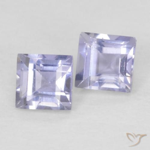 Shop natural 0.22ct Bleu ciel léger Iolite gems, Carré, from Madagascar at GemSelect. In stock, global shipping!