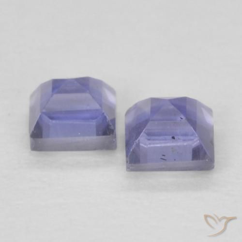 Shop natural 0.20ct Bleu argenté Iolite gems, Carré, from Madagascar at GemSelect. In stock, global shipping!