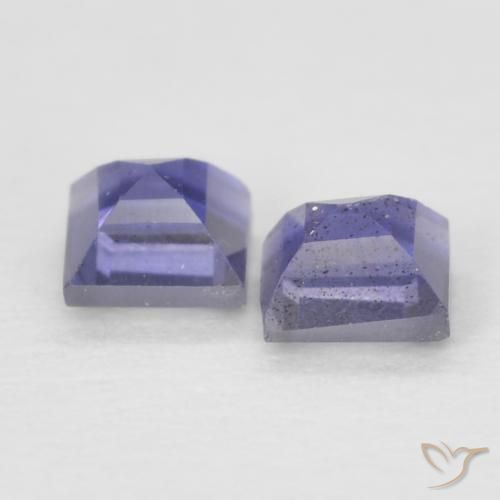 Shop natural 0.21ct Bleu foncé Iolite gems, Carré, from Madagascar at GemSelect. In stock, global shipping!