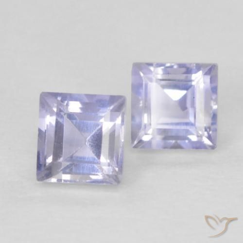 Shop natural 0.22ct Bleu violacé léger Iolite gems, Carré, from Madagascar at GemSelect. In stock, global shipping!