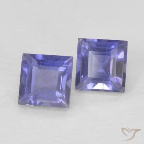Shop natural 0.18ct Bleu foncé Iolite gems, Carré, from Madagascar at GemSelect. In stock, global shipping!