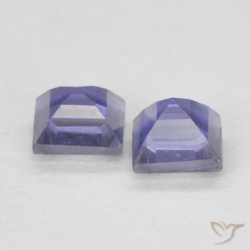 Shop natural 0.18ct Bleu foncé Iolite gems, Carré, from Madagascar at GemSelect. In stock, global shipping!