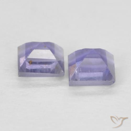 Shop natural 0.19ct Bleu argenté Iolite gems, Carré, from Madagascar at GemSelect. In stock, global shipping!