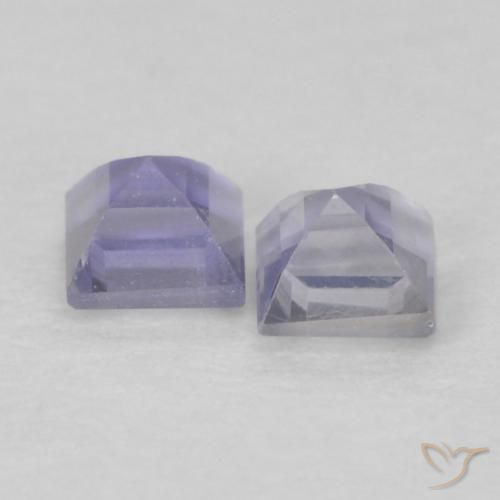 Shop natural 0.20ct Bleu violacé léger Iolite gems, Carré, from Madagascar at GemSelect. In stock, global shipping!