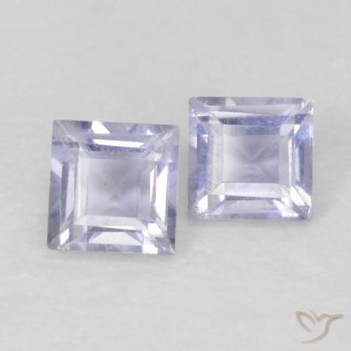 Shop natural 0.18ct Bleu ciel léger Iolite gems, Carré, from Madagascar at GemSelect. In stock, global shipping!
