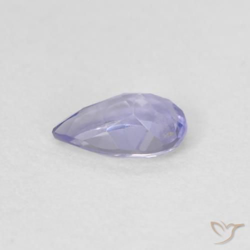 Iolite Medium Light-Violet naturelle En forme de poire, 0.17 ct, VVS