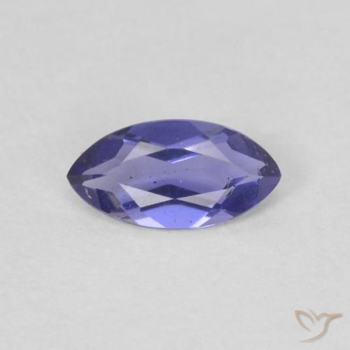 0.15ct Naturel Violet foncé iolite, Marquise, VVS