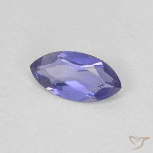 Iolite Violet foncé naturelle Marquise, 0.15 ct, VVS
