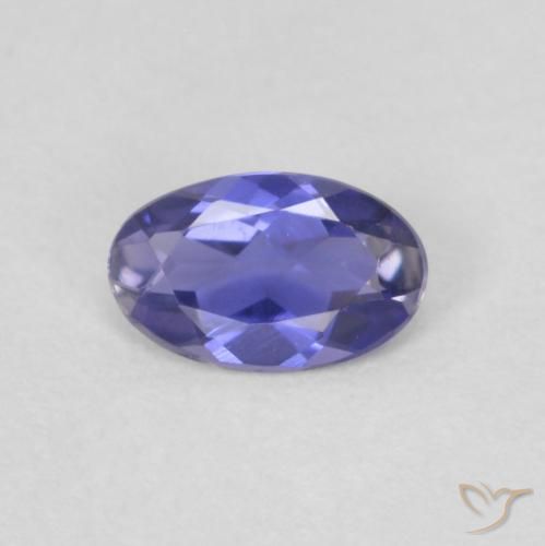 0.14ct Naturel Pourpre bleuté foncé iolite, ovale, VVS