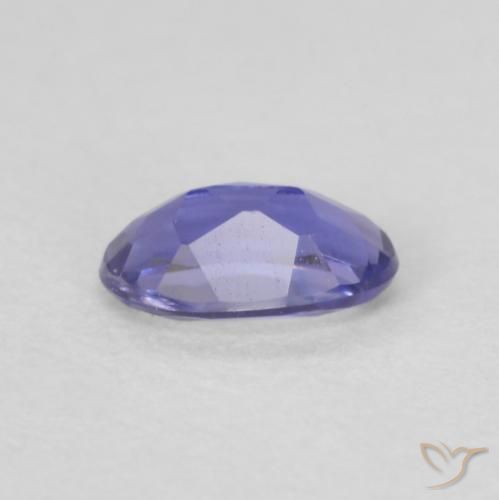 Iolite Pourpre bleuté foncé naturelle ovale, 0.16 ct, VVS