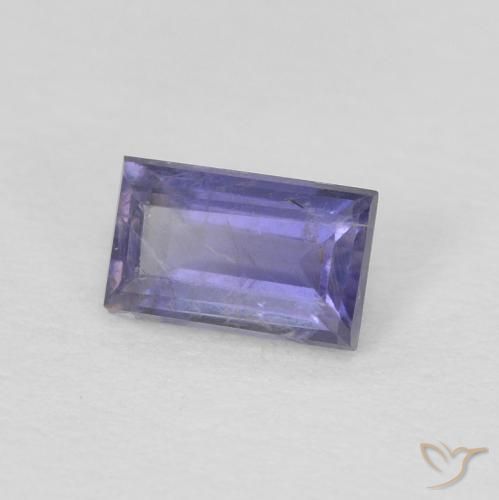 Iolite Pourpre bleuté foncé naturelle Baquette, 0.28 ct, VS-SI