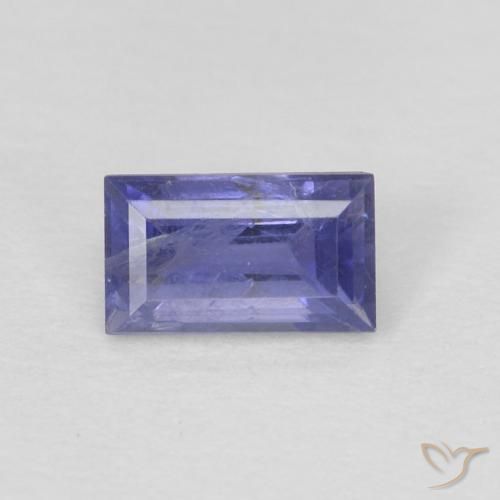iolite Violet moyen naturelle Baquette, 0.30 ct, VS-SI